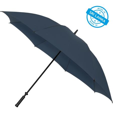 Falcone Storm Umbrella XXL - Manual Opening - Windproof - 140 cm - Marine Blue