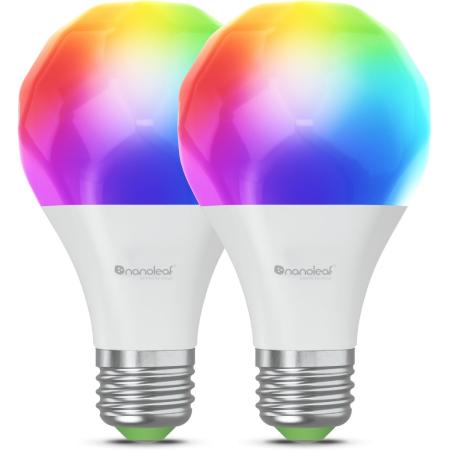 Nanoleaf Matter WiFi A19 Smart Bulb 2PK