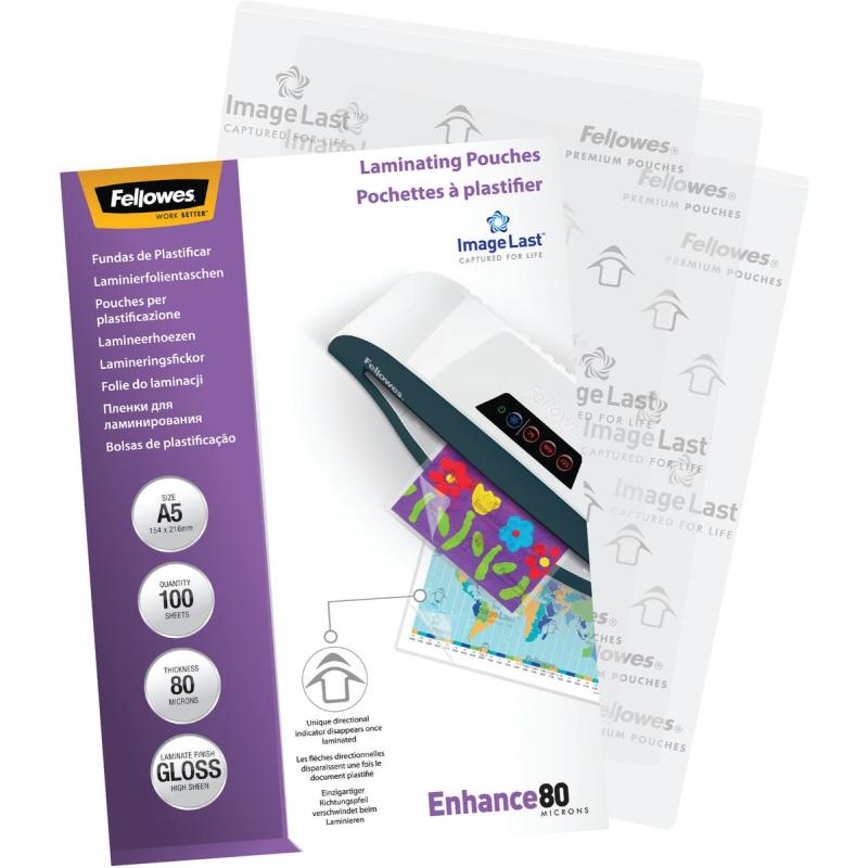 Fellowes Il Laminating Pouches A5 80 Micron (100 PCs)