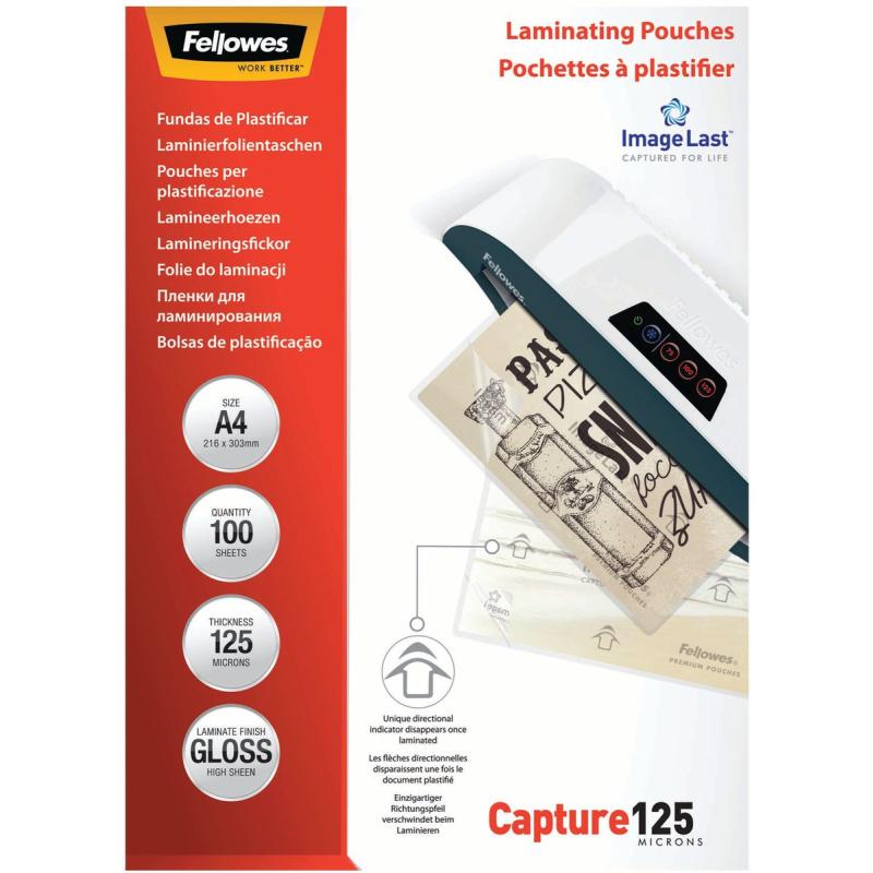 Fellowes Il Laminating Pouches A4 125 Micron (100 PCs)