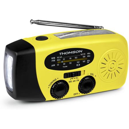 Thomson Emergency Hand Crank Radio - Yellow