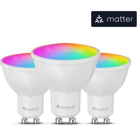 Nanoleaf Essentials Smart GU10 WiFi 400LM White 2700K-6500K 100V-240V (3 Pack)