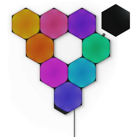 Nanoleaf Shapes Black Hexagons Starter Kit (9 Pack)