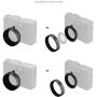 SmallRig 5709 Shading Hood For Fujifilm X Half (Charcoal Silver)
