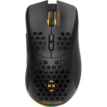 Deltaco Gaming DM220 Wireless Lightweight Gaming Mouse RGB 2.4 GHz USB Receiver