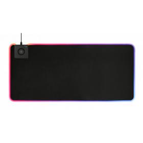 Deltaco Gaming DMP320 RGB Gaming Mousepad XL 90x40cm QI Wireless Charger 10W