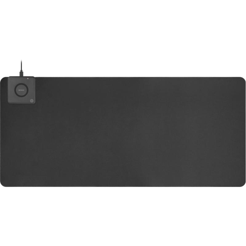 Deltaco Office Extra Wide Mousepad w/ Fast Wireless Charger 90x40