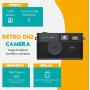 Pora&amp;Co Digital Camera - Retro - Black