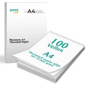Pora&amp;Co Thermisch A4 Paper - 100 PCs