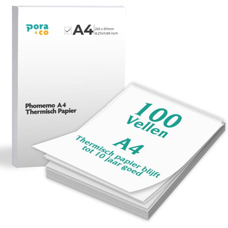 Pora&amp;Co Thermisch A4 Paper - 100 PCs