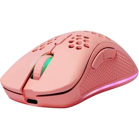 Deltaco Gaming Pink Line PM80 Light Gaming Mouse - 2.4 GHz Bluetooth /USB Cable