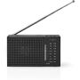 Nedis FM-Radio | Portable Model | AM / FM | Black-White Scherm | Black
