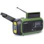 Nedis Noodradio | Portable Model | DAB+ / FM | USB / Solar Powered Green / Black