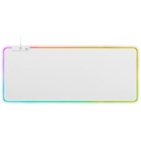 Deltaco Gaming White Line WMP90 RGB Mousepad XL 90x36cm Neoprene Fabric RGB