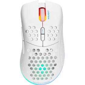 Deltaco Gaming White Line WM80 Wireless Lightweight Gaming Mouse RGB LED 2.4 GHz