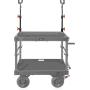 Shape Two Stage Corner Riser Cart Stand