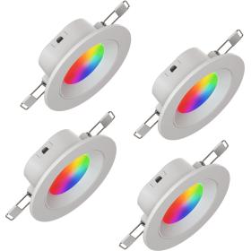 Nanoleaf Essentials Smart Downlight EU - 550LM 3&amp;#039; (76mm) 6W 4-pack WiFi - White