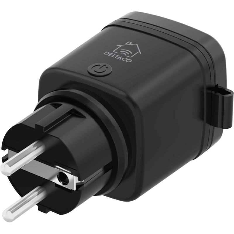 Deltaco Smart Home Single Outdoor Powerplug IP44 Energy Monitoring Switch WiFi