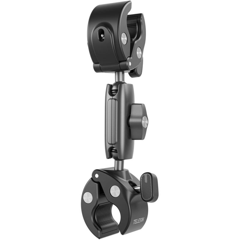 Telesin Dual Crab Claw Clamp Mount - Aluminium