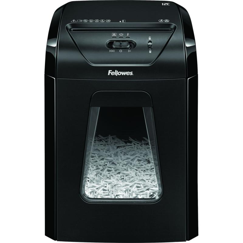 Fellowes Actie - Fellowes Powershred 12C Paper Shredder Snippers - Black