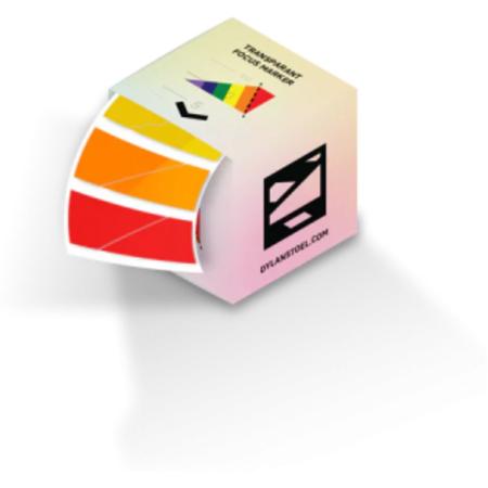 Dylan Stoel Transparent Rainbow Focus Markers 100PC