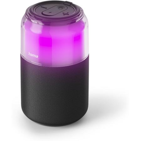 Hama Bluetooth-Loudspeaker Can Speaker 4 LED-Light-Modi 5W Black