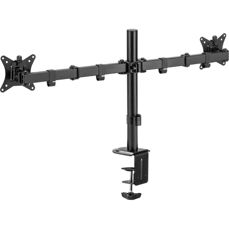 Deltaco Office Dual Desk Mount Tilt Swivel Rotate 13-32 inch 9 KG