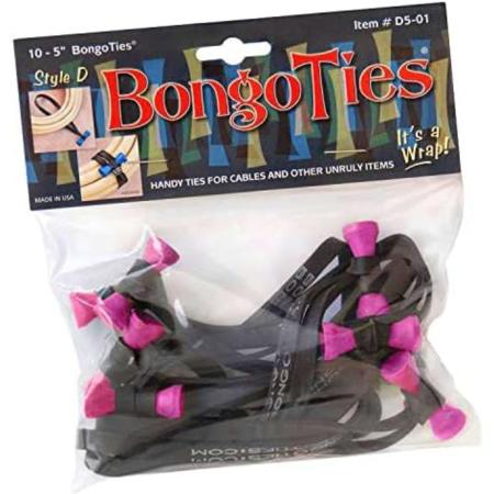 BongoTies Flamingo Pink Bongo Pin
