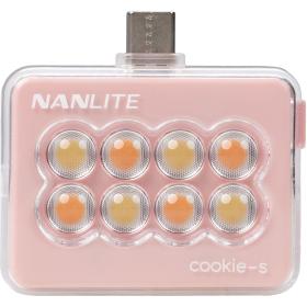 Nanlite Cookie-S LED Mini Light (Coral Pink)