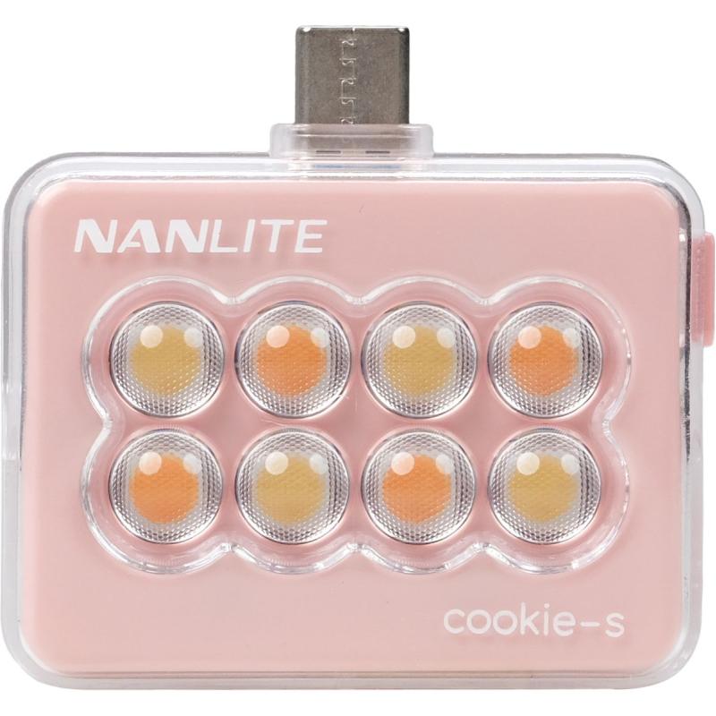 Nanlite Cookie-S LED Mini Light (Coral Pink)