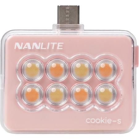 Nanlite Cookie-S LED Mini Light (Coral Pink)