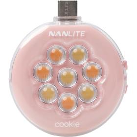 Nanlite Cookie LED Mini Light (Coral Pink)