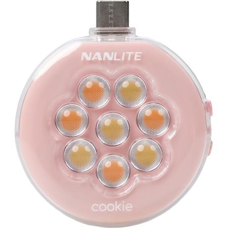Nanlite Cookie LED Mini Light (Coral Pink)