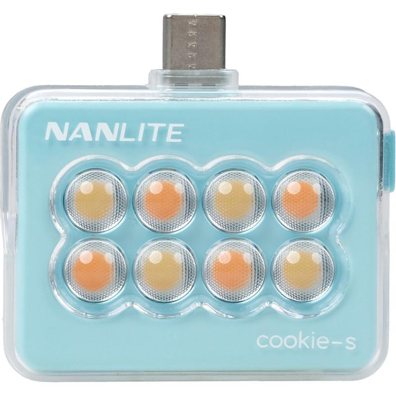 Nanlite Cookie-S LED Mini Light (Cyan Blue)