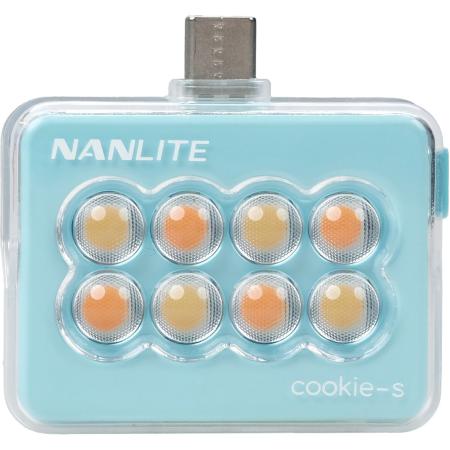 Nanlite Cookie-S LED Mini Light (Cyan Blue)