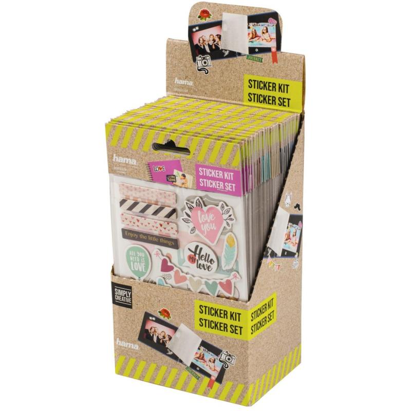 Hama Sticker Set Display w/ Various Designs Assorted