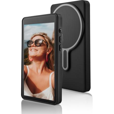 MOJOGEAR VS3 Selfie Vlog Monitor Wireless + Bedraad - Black