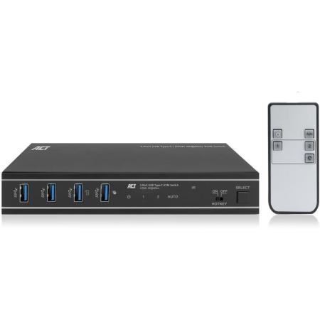 ACT 2-Port USB-C/HDMI 4K@60Hz KVM Switch