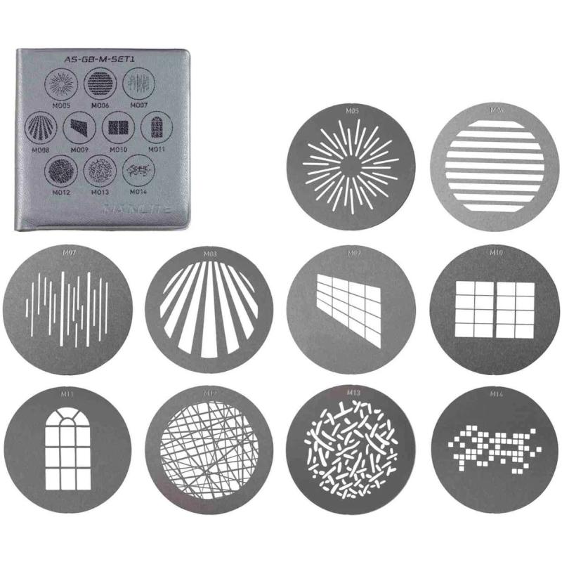 Nanlite M-Size Projection Attachment GOBO Set 1 (10pcs)