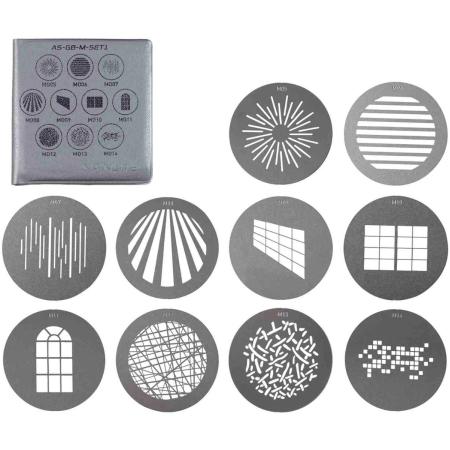 Nanlite M-Size Projection Attachment GOBO Set 1 (10pcs)