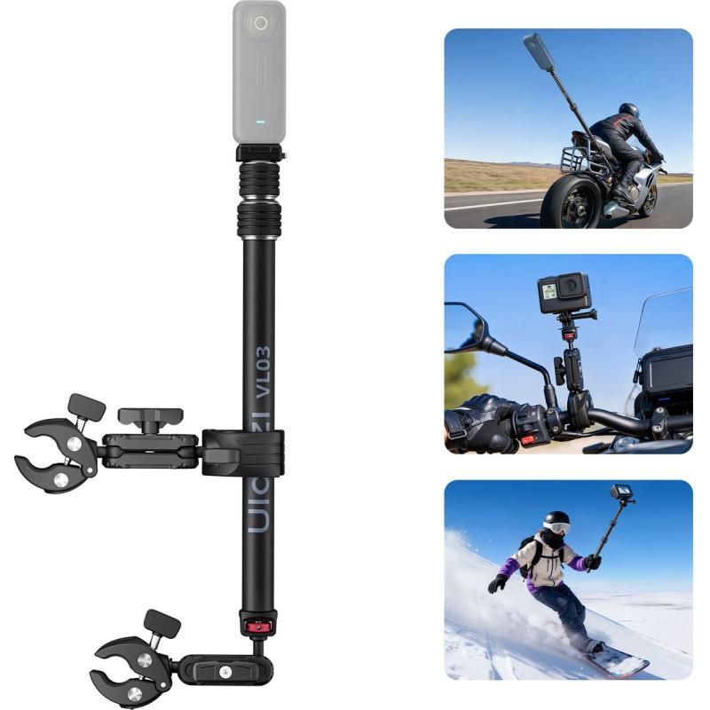 Ulanzi VL03 Motor/Fiets Invisible Selfiestick w/ Houders