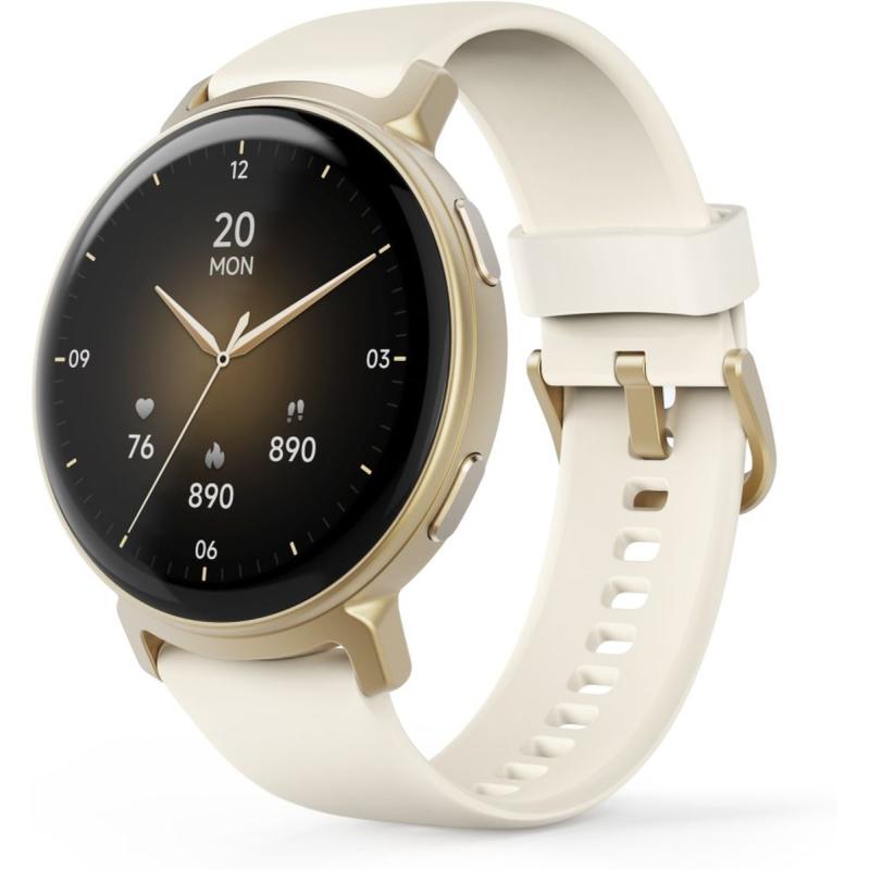 Hama Smartwatch 7020 GPS Amoled 43 mm Waterproof Telefoonfunctie Gold