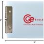CGE Tools White Double-Clip Clipboard-6 X 9