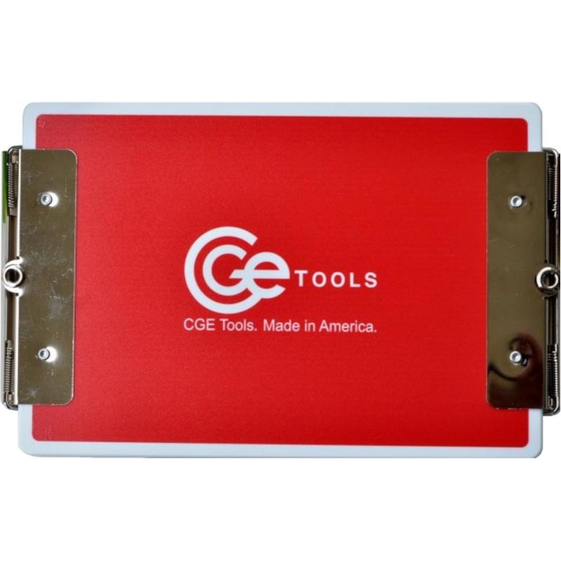 CGE Tools Red Double-Clip Clipboard-6 X 9