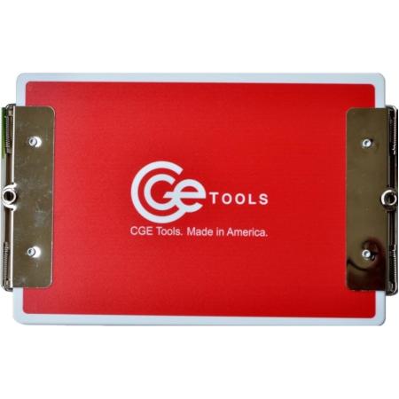 CGE Tools Red Double-Clip Clipboard-6 X 9