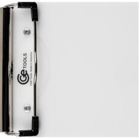 CGE Tools White Acrylic Slim Double-Clip Clipboard-4.5 X 9
