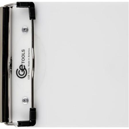 CGE Tools White Acrylic Slim Double-Clip Clipboard-4.5 X 9