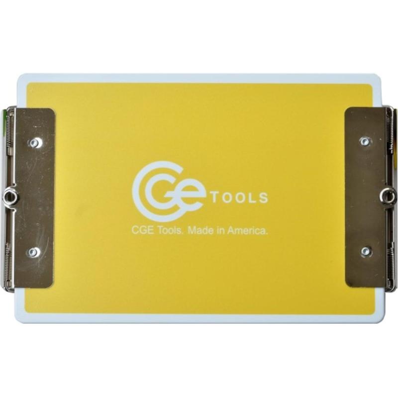 CGE Tools Yellow Double-Clip Clipboard-6 X 9