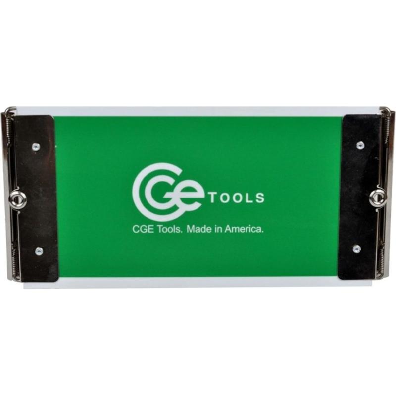 CGE Tools Green Acrylic Slim Double-Clip Clipboard-4.5 X 9