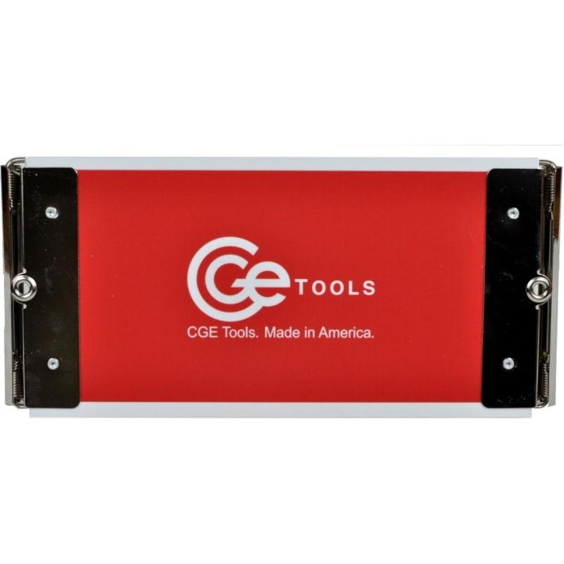 CGE Tools Red Acrylic Slim Double-Clip Clipboard-4.5 X 9